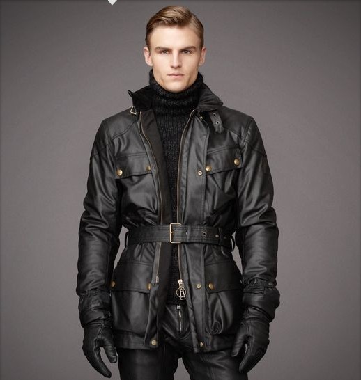 Veste Belstaff en Cuir Pour Homme Pas Cher